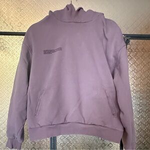 Pangaia Mauve Sweatshirt with Subtle Text